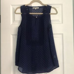 Navy blue tank (Daniel Rain ) w attached camisole